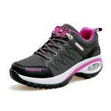 Women Sports Shoes Platform Sneakers Outdoor Hiking  Non-Slip Casual Low Top Running Footwear MartLion dark grey 35 