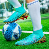 Boots Men's Soccer Cleats Football Shoes Outdoor Soccer Trainning Women Soccer Studded MartLion 2303 C moon 35 