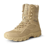 Men's Military Leather Boots Special Force Tactical Desert Combat Outdoor Shoes MartLion Sand color 39 