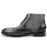 Luxury Men's Ankle Boots British Style Shoes Genuine Leather Denim Classic Gentleman Elegant MartLion   