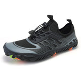 Men's Women Trekking Shoes Breathable Sneakers Running Sport Non-Slip Hiking Sandals swimming Mart Lion BLACK GRAY 35 