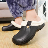 Fujeak Oversized Unisex Cotton Shoes Lightweight Home Casual Shoes Trend Men's Shoes Non-slip Waterproof Warm Slippers MartLion   