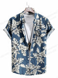 Floral Shirts Men's Shirts Hawaiian Casual Camp Vocation Beach Blouse MartLion CS2024AQ8633 5XL 