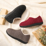 Classic Fur Loafers Slippers Winter Outdoor Plush Closed Rubber Home Shoes For Women Unisex Warm Non-Slip Faux Furry MartLion   