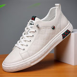 Men's Casual Shoes Designer Luxury Knurling Genuine Leather Flats Skateboard Street Sneakers Mart Lion   