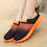 Men's Women Summer Sandal Mesh Mules Breathable Padded Beach Flip Flops Shoes Solid Flat Bath Slippers Outside Slippers Mart Lion   