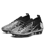 Football Boots Men's Kids Soccer Shoes Field Soccer Cleats Outdoor Anti Slip Football Crampons Ag Tf Mart Lion Silver cd Eur 38 