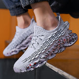 Summer Men's Running Sport Shoes Light Soft Breathable Tennis Sneakers Lace-up Casual Walking Outdoor Sports Mart Lion   