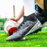 Children's Football Shoes Boots Professional Outdoor Training Match Sneakers Unisex Soccer Mart Lion   