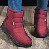 Women's Boots Trend Winter Waterproof Winter Shoes Fur Botas Mujer Lightweight MartLion Red 36 