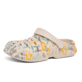 Men's Rubber Sandals Beach Shoes Clogs Hombre Garden Summer Slip On Sandal Casual Breathable MartLion Khaki 44 