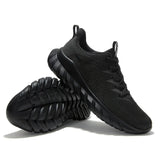 Men's Sneakers Black Sports Shoes Summer Light Casual Soft Walking for Travel Hiking MartLion   