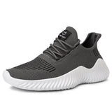 Men's Summer Sports Shoes Lightweight Breathable Casual Running Mesh Casual Walking Footwear Hiking MartLion GRAY 39 