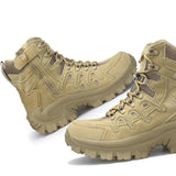 Winter Men's Military Boots Outdoor Leather Hiking Army Special Force Desert Tactical Combat Ankle Work Shoes Mart Lion 1201 Sand Color 39 CN