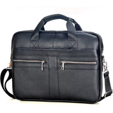 Men's Genuine Leather Handbags Casual Leather Laptop Bags Travel Messenger Crossbody Shoulder Mart Lion Black 13 Metal China 