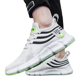 Men's Shoes Breathable Classic Running Sneakers Outdoor Light Mesh Slip on Walking MartLion   