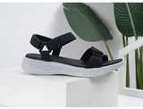 Casual Open-toe Women Sandals Non-slip Solid Color Hook Loop Platform Summer Beach Shoes MartLion   