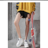 Thick-soled Sneakers Harajuku Retro Old Platform Shoes Casual Breathable Increased White Shoes Femme MartLion   