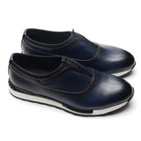 Men's Shoes French Style Real Leather Oxford Sneakers Slip-on Casual Travel Non-slip MartLion   