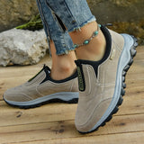Men's Casual Shoes Cover Foot Outdoor Thick Sole Non-Slip Sports Sneakers Running Walking MartLion Khaki 39 