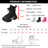 Chunky Heels Punk Style Boots Women Autumn Winter Platform Combat Thick Bottom Gothic Motorcycle MartLion   