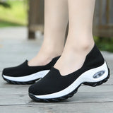 Platform Shoes Sneakers Women Running Breathable Mesh Slip-On Sports MartLion   