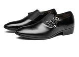 Men's Shoes Dress Leather Wedding Black Loafers Chaussure Homme Zapatos De Hombre Mart Lion   