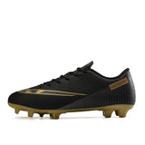 Football Boots Men's Soccer Shoes Indoor Breathable Turf Low Top Anti Slip 4 Colors Mart Lion Black cd Eur 35 