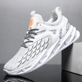 Trend Men's Vulcanize Shoes Spring Sneakers Breathable Mesh Running Footwear Casual Outdoor Non-Slip Sports MartLion White 39 