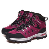 Super Warm Winter Hiking Shoes With Fur Waterproof Outdoor Hiking Boots Man Sneakers Antiskid Trekking Shoes MartLion   