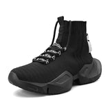 Classic Men's Running Shoes Non-slip Outdoor Sneakers MartLion Black 45 