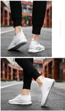 Men's Shoes for Sneakers Summer Breathable Women's Light Flat Non-slip Casual Walking Sports Lazy Red MartLion   