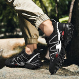 Outdoor Men's Athletic Hiking Shoes Trekking Sneakers Non-slip Mountain-climbing Breathable Mart Lion   