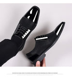 Men's Dress Shoes Breathable Casual Formal Wedding Party Dress Flats Lace Up Loafers Casual Mart Lion   