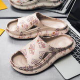 Breathable Beach Slippers Men's Bathroom Slippers Outdoor Non-slip Slides Leisure Sneakers Soft Casual Shoes Mart Lion   