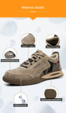  Camouflage Indestructible Shoes Anti-smash Anti-puncture Safety Men's Work Sneakers Protective Steel Toe Boots MartLion - Mart Lion