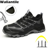 Indestructible Safety Shoes Men's Outdoor Construction Working Boots Puncture Proof Steel Toe Work Sneakers MartLion   
