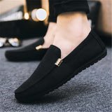 Men's Casual Shoes Comfort Shoes Denim Adult Footwear Loafers Canvas Sneakers Driving Mart Lion black 39 