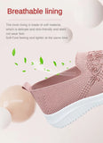 Summer Soft Embroidery Women's Flat Shoes Knitted Breathable Women's Flower Casual MartLion   