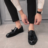 Brogue Dress Shoes Men's Formal Social Antumn Leather Classic Oxfords Zapatos De Hombre Elegantes Mart Lion   