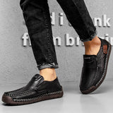 Leather Men Shoes Casual Men Loafers Slip On Leather Shoes Men MartLion   