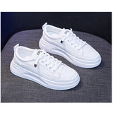 Sneakers Women Shoes Young Ladies Casual Brand White Thick Sole 3cm MartLion   