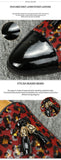 Patent Leather Sequins Patchwork Breathable Loafers Dress Shoes Men's Casual Designer Slip-On Lazy Slip on MartLion   
