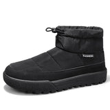 Padded Thickened Snow Boots Anti-slip Casual Men's Shoes Lightweight Cotton MartLion black 39 