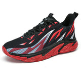 Platform Men's Casual Sneakers Mesh Sports Shoes Light Dady Trainers zapatillas de hombre MartLion black red 6620 39 CHINA