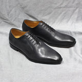 Luxury Men's Oxford Dress Shoes Genuine Leather Whole Cut Handmade Lace Up Office Formal MartLion   