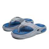 Men's Slippers Summer EVA Soft-soled Platform Slides Sandals Indoor Outdoor Shoes Walking Beach Flip Flops MartLion Gray blue 40-41(25.5CM) 