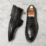 Men's Dress Shoes Classic Formal Split Leather Elegant Sapato Social masculino Mart Lion   