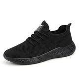 Light Men's Running Shoes Breathable Sneaker Casual Antiskid and Wear-resistant Jogging Sport Mart Lion BLACK 4 China