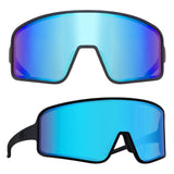 Kids Sunglasses for Boys and Girls,Windproof Outdoor Baseball Sports UV400 Protection Sun Glasses MartLion Black Blue  